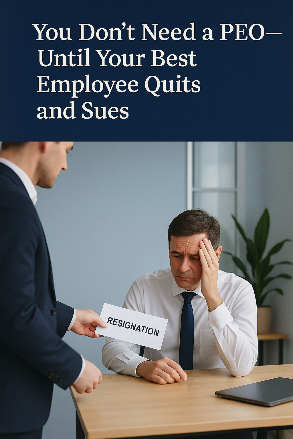 You Don’t Need a PEO—Until Your Best Employee Quits and Sues 